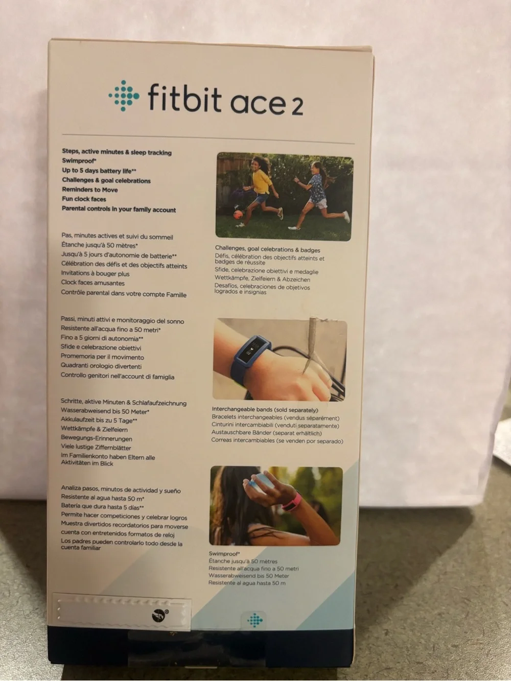 fitbit ace 2 Blue activity tracker for kids